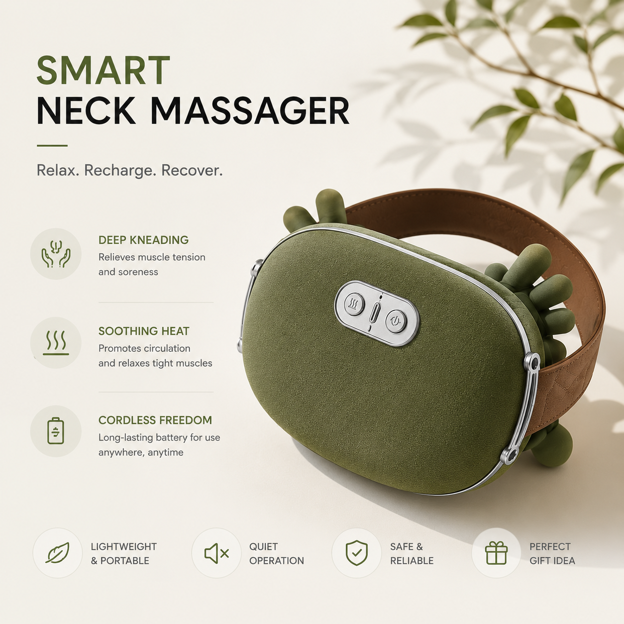 Neck And Shoulder Muscle Massager By Aliver