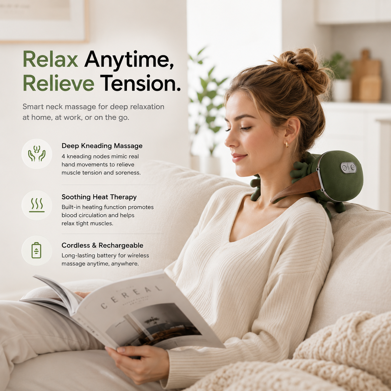 Neck And Shoulder Muscle Massager By Aliver