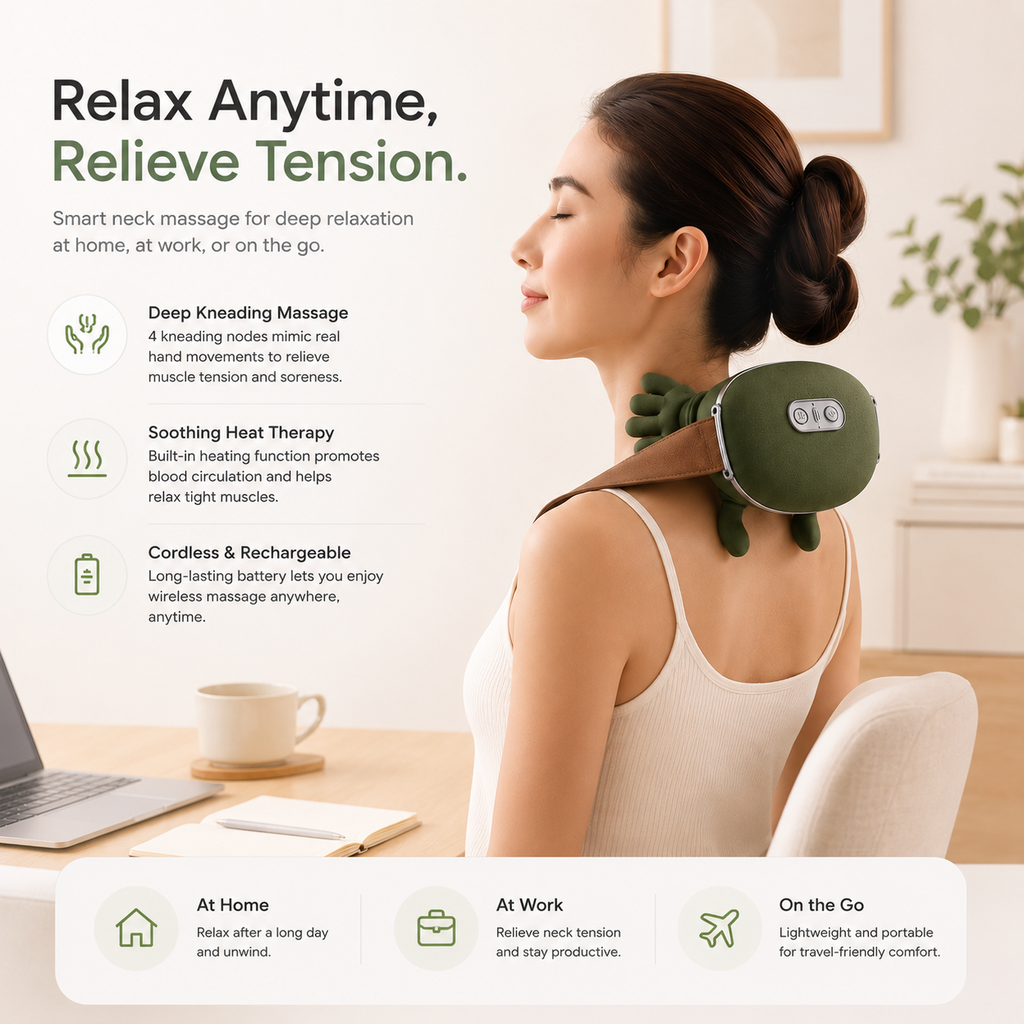 Neck And Shoulder Muscle Massager By Aliver